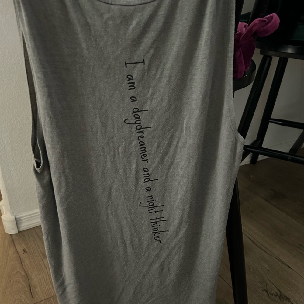 Homegirl Society Gray Daydreamer Tank Top - Picture 4 of 5